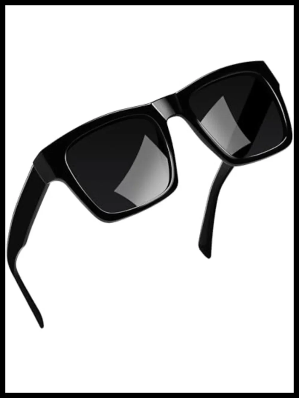 Oversized Acetate Square Sunglasses Polarized UV Protection TR90